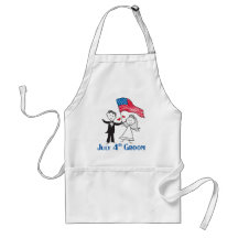 July 4th Groom Gifts Apron