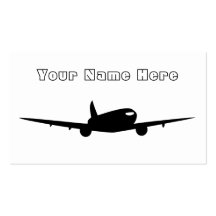 Jumbo Jet Business Card Templates