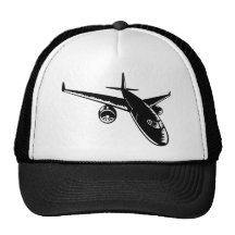 jumbo jet plane aeroplane aircraft flying flight hat