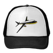 jumbo jet plane aeroplane aircraft flying flight mesh hat