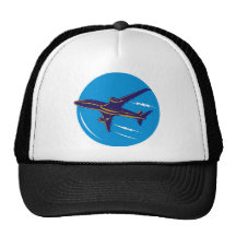jumbo jet plane aeroplane aircraft mesh hats