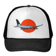 jumbo jet plane aeroplane aircraft mesh hats