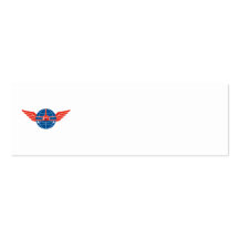 Jumbo Jet Plane Front Wings Globe Business Card Templates