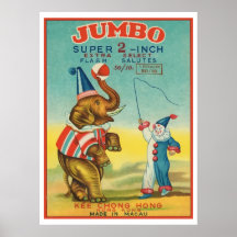 Jumbo (Vintage Chinese Firecracker) Posters