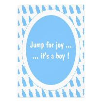 Jump for Joy It's a Boy Baby Shower Invitation invitations