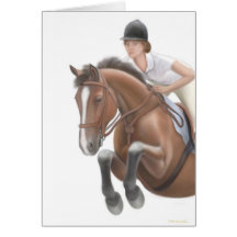 Jumper Horse Greeting Card