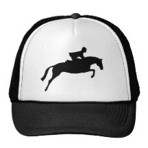 Jumper Horse Silhouette Mesh Hats