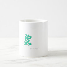 Jumping Green Man Mug