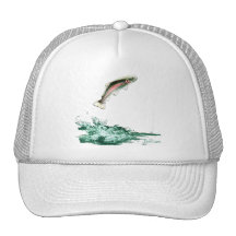 Jumping Trout Trucker Hat