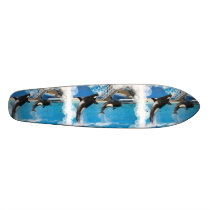 Jumping Whales on a Skateboard