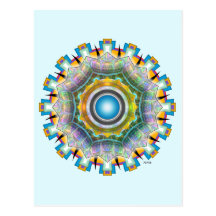 June Glass Postcards