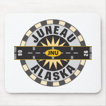 Juneau Alaska JNU Airport Mousepads