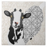 Junebug Art Damask Tile tiles
