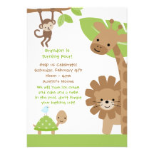 Jungle Birthday Party Invitation