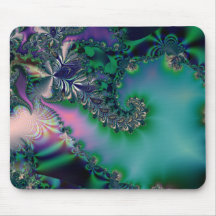 Jungle · Fractal Art · Purple & Teal Mousepad