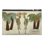 Jungle Giraffes Name Plate Travel Accessory Bag