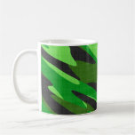 jungle green army camouflage textured mugs