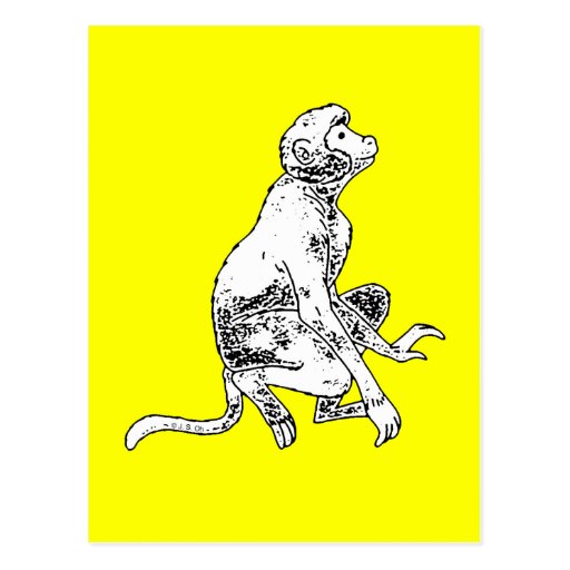 Jungle monkey postcard