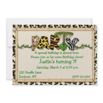 Jungle Print Birthday Party