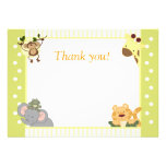 Jungle Safari Baby Shower Thank you notes Custom Invites