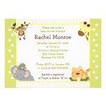 Jungle Safari Friends 5x7 Baby Shower Invitation