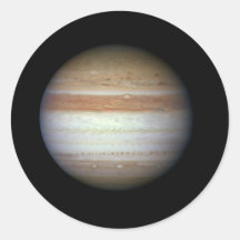 Jupiter Round Sticker
