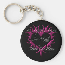 Just A Girl Keychain
