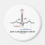 Just A Heartbeat Away (EKG/ECG) Refrigerator Magnets