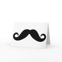 just a moustache card