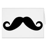 just a moustache card
