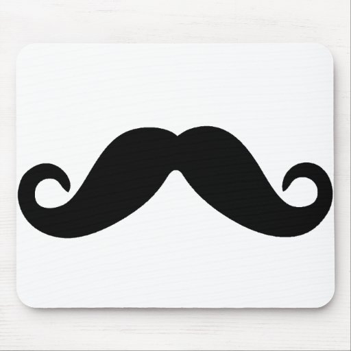 just a moustache mousepad
