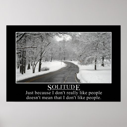 Just because I don't like people doesn't mean (L) Print