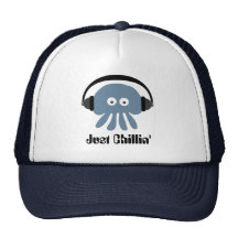 Just Chillin' Blue Jellyfish With Headphones Hat