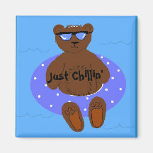 Just Chillin' Refrigerator Magnets