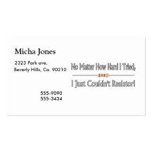 Just Couldn't Resistor Business Card Templates