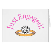 Just Engaged (Diamond) Greeting Card