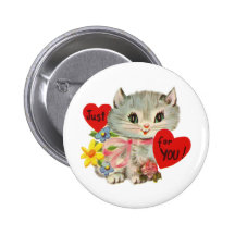 Just for You Kitty Pinback Buttons