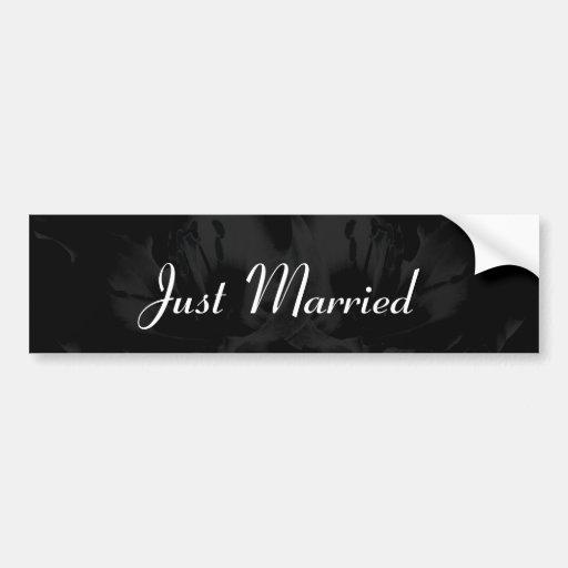 Just Married Bumper Sticker