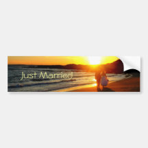 Just Married Bumper Stickers