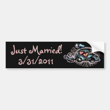 Just Married Bumper Stickers