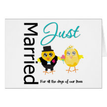 Just Married For All The Days of Our lives Greeting Cards