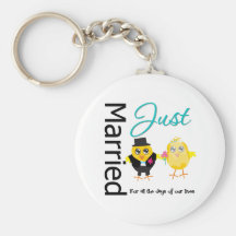 Just Married For All The Days of Our lives Keychains