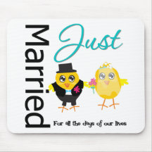 Just Married For All The Days of Our lives Mouse Mats