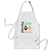 Just Married For As Long As We Both Shall Live Apron