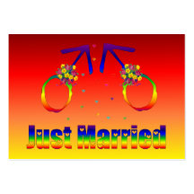 Just Married Gay Men Business Card