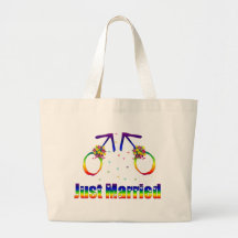 Just Married Gay Men Canvas Bag