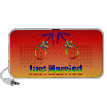 Just Married Gay Men Mini Speakers