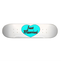 Just Married Heart Skate Decks