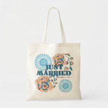 Just Married Honeymoon Tote Bag