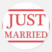 just married icon sticker